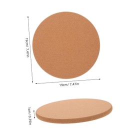 ABOOFAN Cork Trivets for Hot Dishes 2 Pcs Round Heat Resistant Coasters Non-Slip Pans Coasters Hot Pots Holder
