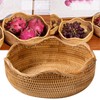 Rattan Woven Storage Basket for Fruit, Bread, Food, Kitchen, Home
