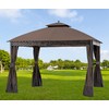 JANCANOPY Replacement Cover for 10X12Ft Oakmont Gazebo L-GZ1188PST-A,Pinehurst Gazebo L-GZ1188PST,Brown
