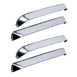 Auto Ventshade AVS 14088 Ventshade with Stainless Steel Finish, 4-Piece Set for 1979-1982 Ford LTD & Mercury Marquis, 1983-1991 Grand Marquis, 1987-1991 LTD Crown Victoria