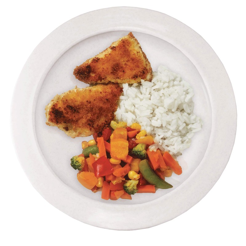 Rehabilitation Advantage Plate with Curved Inner lip, 9 Inch Diameter