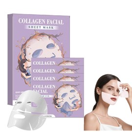 Mascarilla Facial Nocturna De Biocolágeno, Mascarillas Faciales De Hidrogel Con Efecto Espejo, Mascarilla Facial De Colágeno, Mascarillas Faciales... 