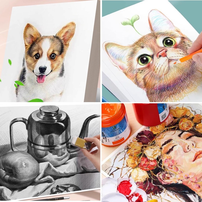 A4 Colour Paper Cardstock 215gms 50sheets (White)