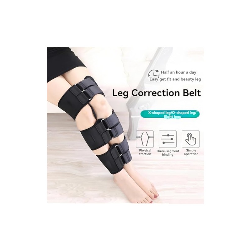 Leg Positioning Corrector Strap, Leg Correction Belt, Set of 3