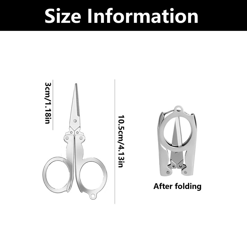 2 Packs Mini Scissors, Folding Travel Scissors Small, for Craft,