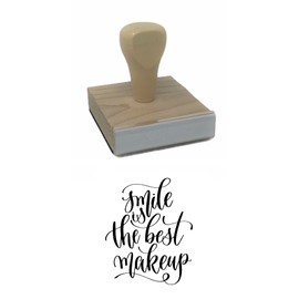 Infusion Smile is The Best Makeup Rubber Stamp, 2 X 2'' Wood Stamp