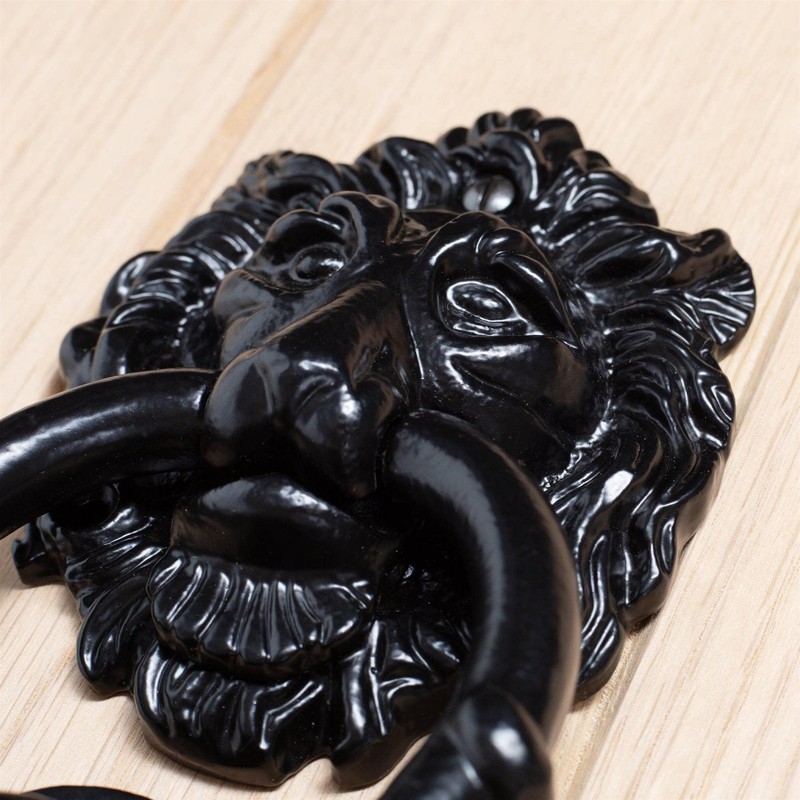 Hammer and Tongs - Lion Head Door Knocker - H150mm