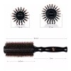 Belula Cerdas De Jabalí Cepillo Redondo Para El Brushing Conjunto.