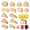 17pcs Pottery Mug Handle Molds Wood Pottery Mug Handle Making
