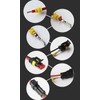 GTIWUNG 15-Piece 2-Pin Plug Connector, Waterproof, Socket Set for Car,