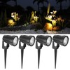 4PCS Waterproof Outdoor Spotlights LED Landscape Light DC12V for Driveway