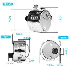 moinkerin 2 x Hand Counters Counter Hand for Inventory, Sports, Marketing, Airplane, Golf