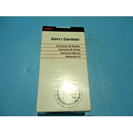 White NEW KROY 1"X1" BLACK-ON-WHITE VINYL SELF-LAM WIRE MARKER SUPPLY CARTR.2556707