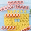 MIANXIAOXIN 1" Mini Tiny Christmas Cookie Cutters Plastic Snow Biscuit