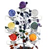 DOJA Barcelona 7 Chakra Tree of Life Decoration with Crystal