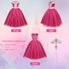 URAQT Aurora Girls' Princess Dress, 3-Piece Sleeping Beauty Children's Girls