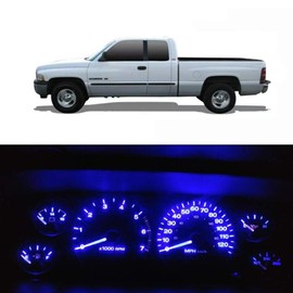 WLJH - Juego de Bombillas LED para Panel de Instrumentos, con Enchufe, para Dodge Ram 1500 2500 3500 1994-2001, Azul