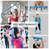 A AZURELIFE Resistance Bands,Professional Long Non-Latex Elastic Stretch Bands,Exercise Bands