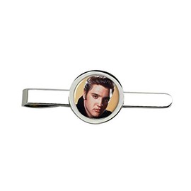 Giftshop UK Elvis Presley Tie Clip, Silver, Chrome, Resin, Tie Clip, Men's, Men's Accessories, Silver