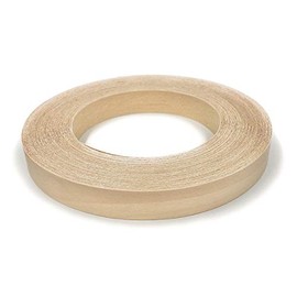 Edge Supply Birch 3/4” X 25' Roll of Plywood Edge Banding – Pre-glued Real Wood Veneer Edging – Flexible Veneer Edging – Easy Application Iron-on Edge Banding for Furniture Restoration – Made in USA
