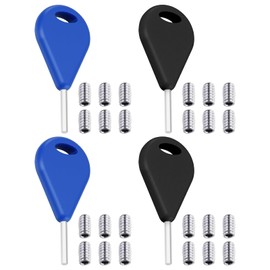 Easecos 4 Pcs Surfboard Fin Key with 24 Pcs Screws, Universal Surfing Board Fin Hex Key Sup Paddleboard Fins Replacement Tool Accessories