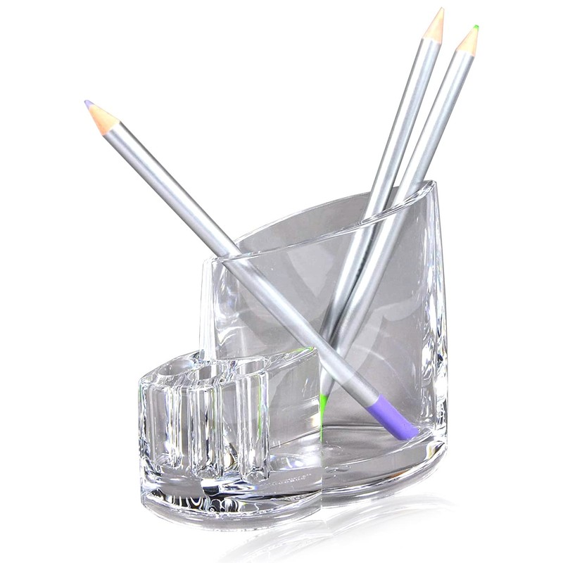 GemRich Makeup Brush Case, Makeup Brush Stand, Cosmetic Storage, Acrylic,