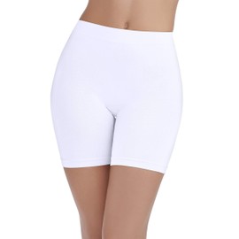Brilliance by Vanity Fair Women's Smoothing Slip Short 12674, Star White, 3X-Large