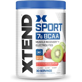 XTEND Sport BCAA Powder Strawberry Kiwi Splash - Electrolyte Powder for Recovery & Hydration with Amino Acids - 30 Servings