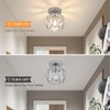 Loiogohot Hallway Light Fixtures Ceiling,Modern Chrome Crystal Ceiling Lights Fixture,