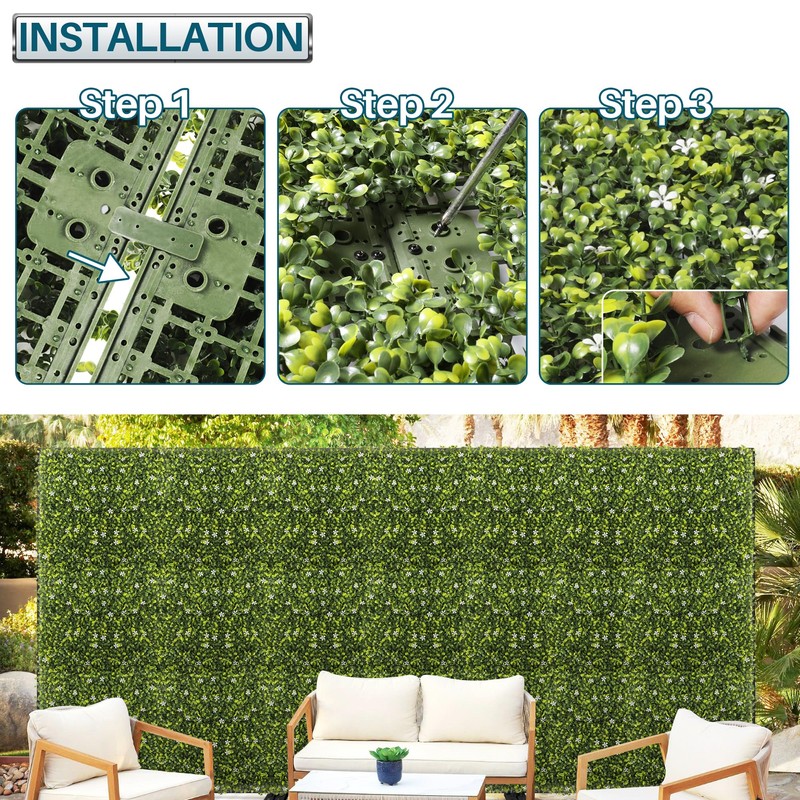 Coarbor Connectors Kit for Artificial Grass Wall Hard Panels Topiary