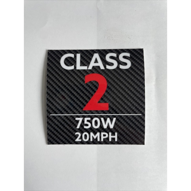 MMB SurRon / Segway CLASS 2 750W Class Decal X260