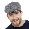 Tom Franks Men’s Lined Checked Flat Cap Checked M/L