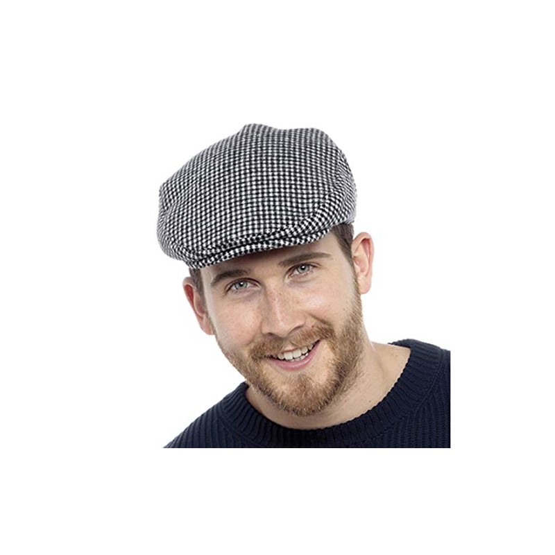 Tom Franks Men’s Lined Checked Flat Cap Checked M/L
