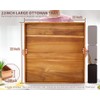 Extra Large Square Wood Tray, Generously 22" Acacia Serving Trays