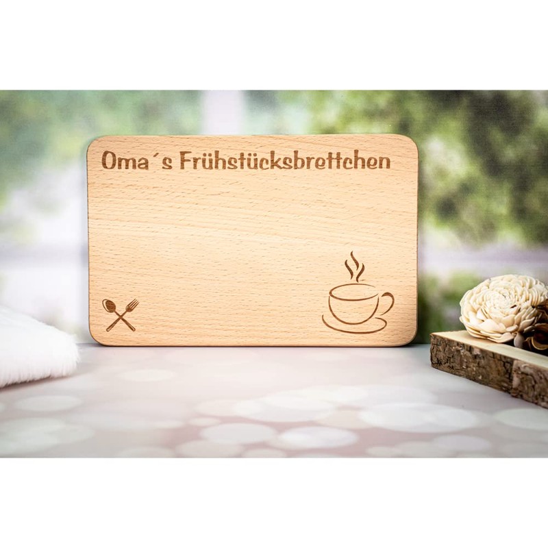 Breakfast Board / Breakfast Board with Engraving-Gift for NAN Wooden