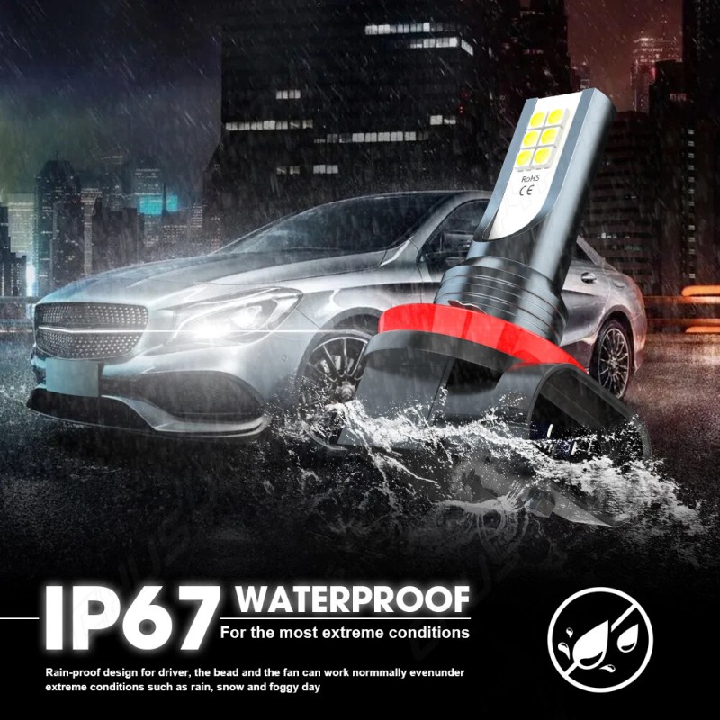 CHUSYYRAY 4Pack H11 H11 LED Headlights Bulbs Combo Kit Driving