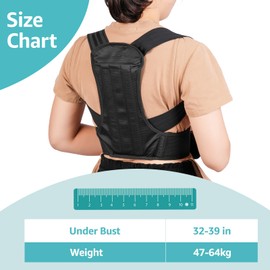 Noxtioanip Back Straightener, Back Support Belt, Posture Corrector for Men and Women, Posture Corrector, Posture Trainer, Relieves Back Pain, for Men and Women