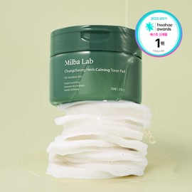 Milva Lab Chungcheong Herbal Calming Toner Moisturizing Pads 70 sheets / 밀바랩 충청 허브 진정 토너 보습패드 70매