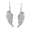 Heavenly Spiritual Symbol Cubic Zirconia Pave CZ Guardian Angel Wing