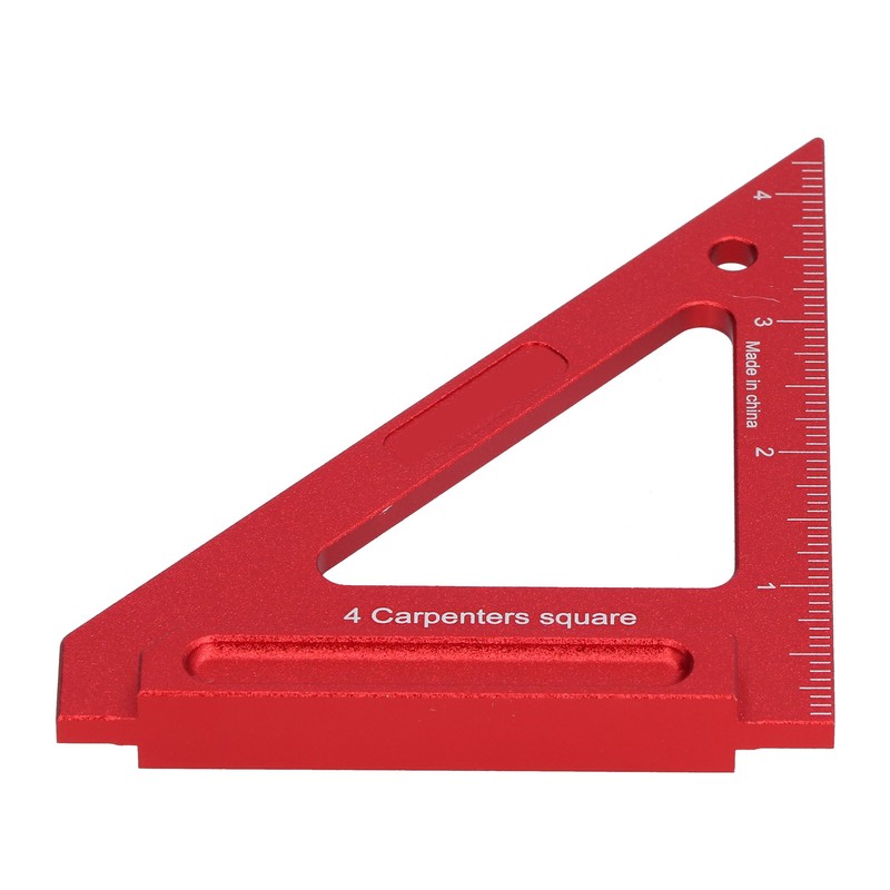 Woodworking Triangle Ruler Aluminium Alloy British System Measuring Tool for