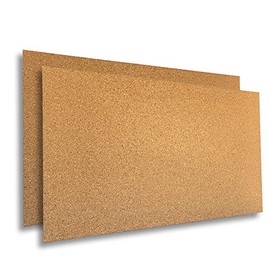 Cork Sheets - 24" x 36" x 1/4", Manton Cork - 100% Natural (2-Pack, 1/4-inch-thick)