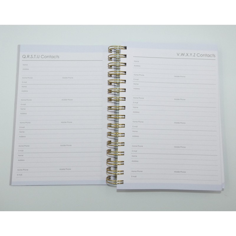 Sixstore 2025 Diary A5 Day to Page Diary Wiro Bound