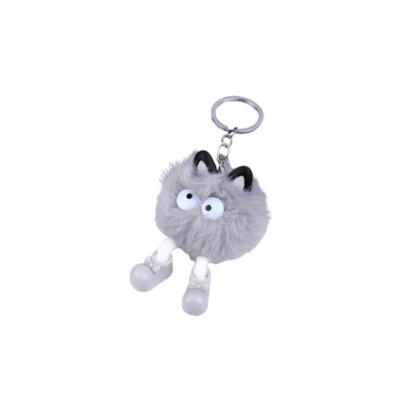 88flix Cute Key Holder, Mofumofu Plush Bag Charm, Smartphone Charm,