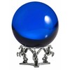 Amlong Crystal Blue Crystal Ball 130mm (5 inch) Including Silver