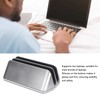 Dual Laptop Stand Vertical 3D Curved Appearance Aluminum Alloy Adjustable