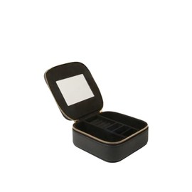 Alice Wheeler LONDON Jewellery Box Storage Organise Travel case with Double zip (Pink)