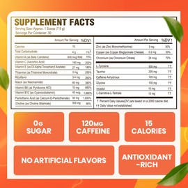 Morning Buzz Energy Drink Powder - Energy Boost Drink Mix - Sugar-Free Energy with Antioxidants - Morning Kickstart and Sports Nutrition Endurance Product - 30 Servings, Fruit Punch, 7.9 Ounces