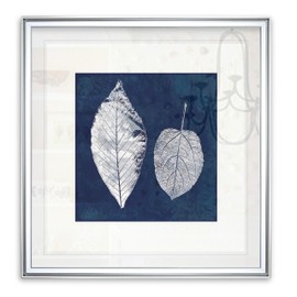Cyanotype Ash Leaves Abstract Artwork Floral Prints Fine Giclee Framed Wall Art Home Decor Paintings