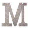 GLOREX Buchstabe verzinkt M, Metall, Silber, 18 x 16 x