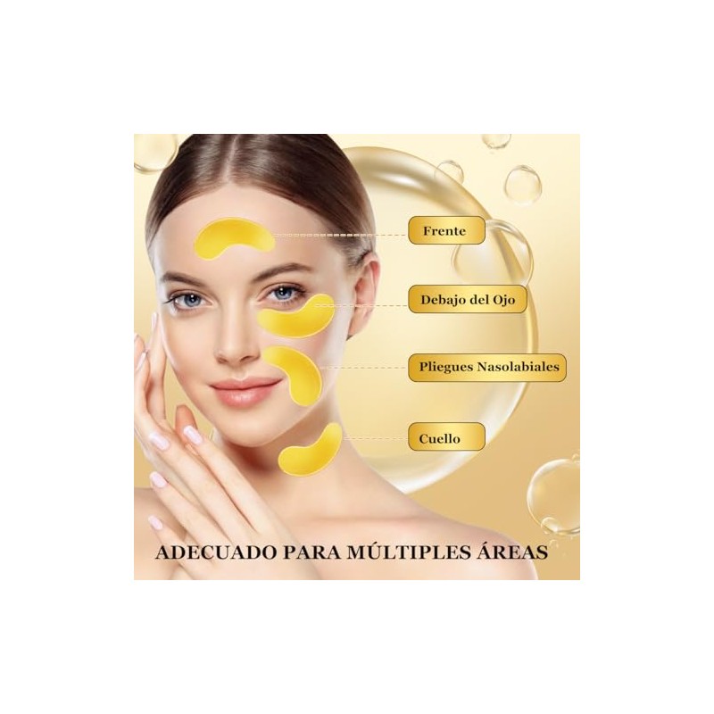 32 Pares Parches para Ojos, Máscaras de Colágeno de 24